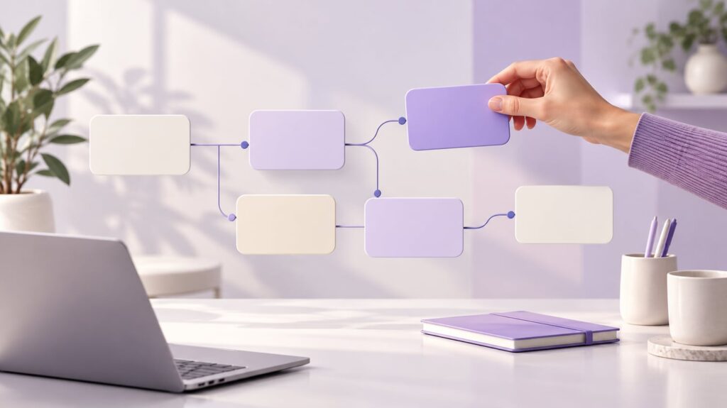 Ilustração editorial sobre CRM com automação de vendas: como comparar recursos e limites